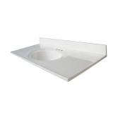 Newport 49 in. Vanity Top, White Sink