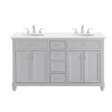 Simply Living Grey Bath Vanity with Marble