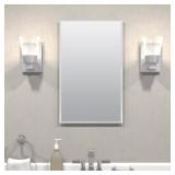 16 in. W x 26 in. H Frameless Mirror Cabinet