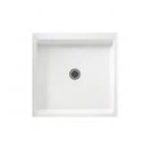 $346 SOLID SURFACE SHOWER PAN, WHITE