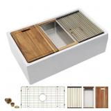 $395 FULORNI 33IN APRON FRONT FARMHOUSE SINK