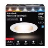 $19 FEIT 5-6 TRIM WHITE LED RECESSED DOWNLIGHT