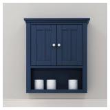 Fremont 23 in. Bath Wall Cabinet Navy Blue