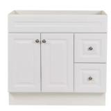 $469 GLENSFORD 36 IN VANITY CABINET WHITE (NO TOP)