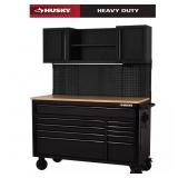 $1149 HUSKY 56 IN. W MOBILE WORKBENCH 10-DRAWER