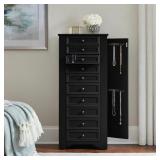 $499 BRADSTONE CHARCOAL BLACK JEWELRY ARMOIRE