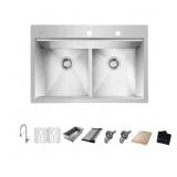 $408 ZERO RADIUS 33 IN. DROP-IN SINK WITH FAUCET