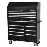 $498 TOOL STORAGE 42 IN. BLACK TOOL CHEST COMBO ON