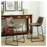 $176 Roundhill Furniture Lotusville Vintage PU Lea