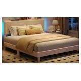 Velvet Upholstered Platform Bed with Storage Headb