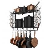 $102 Wall Mounted Kitchen 2-Tier 30-Inch Pan Pot R