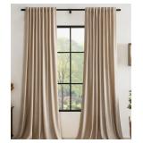 $41 Luxury Velvet Blackout Rod Pocket Back Tab cur