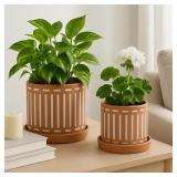 $26 Adilbek Set of 2 Stoneware and Ceramic Saucer