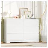 $180 6 Drawer 47.2" W Wood Modern Double Dresser