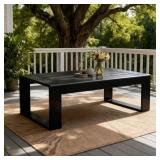 $253 Modern Outdoor Aluminum Rectangle Coffee Tabl