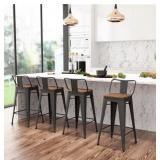Salerno Counter Stool with Metal Frame