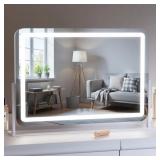 $85 Rectangle LED Mirror, Touch Control Stepless 3