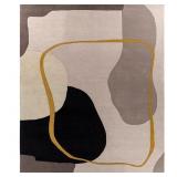 $831 Queens Gray Modern 8 ft. x 10 ft. Indoor Area