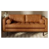 Napa 72  Full-Grain Genuine Italian Leather Sofa