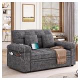 $440 69" Sleeper Sofa With Adjustable Back, Chargi