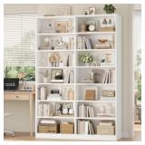 $160 Geng 74.3"H X 47.2"W Wood Double 6-Tier Stand