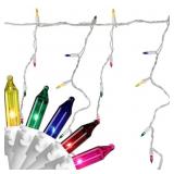150 LightsMulti-Color Mini Icicle Christmas Lights