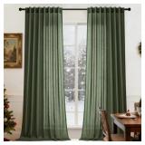 Carthamus Semi Sheer Back Tab Curtain Panel Pair(S