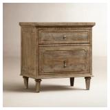 $400 Rahul Rustic Nightstand with USB