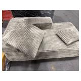 Gray Bonless Couch Sectional Piece