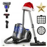 $106 Canister Vacuum Cleaner, 1400w Bagless Vacuum