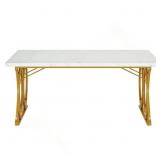 $196 Rhui Metal Base Dining Table