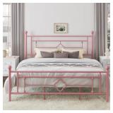 Metal Open-Frame Storage Bed