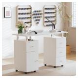$130 Nail Desk For Nail Tech 47 Inch Manicure Tabl