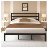 $77 Full Size Elegant Metal Bed Frame with Classic