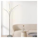$148 Orion 74" Modern LED 5-Arm Arc Floor Lamp Wit