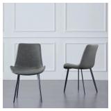 Stackable Faux Leather Dining Chairs, Faux Leather