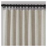 $27 Leming 100% Polyester Burlap Blackout Curtains