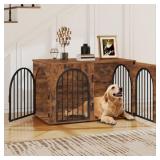 39.4" Dog Crate Furniture, Dog Kennel Indoor Arche