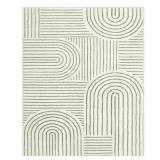 $24 Celeta Abstract Rainbow Striped Area Rug - Col