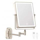 Aaliegha Lighted Magnifying Wall Mounted Vanity Ma
