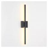 $59 :1-Light 27.5 in. Black Straight Line LED Wall