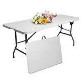 $59 6ft Folding Table, Picnic Table, Portable Fold