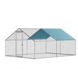 $214 Dayson Metal Chicken Run Coop, Walk-in Poultr