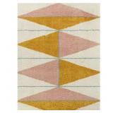 $185 Levine Orange 7 ft. x 9 ft. Geometric Area Ru