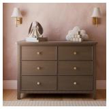 $450 Sasha 6 Drawer Double Dresser