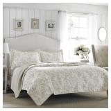 Amberley Cotton Reversible Quilt Set by Laura Ashl