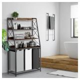 $108 Space-saving Laundry Hamper With 4 Tiers Shel