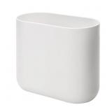 IDESIGN SET OF 2 SMALL OVAL PLASTIC BATHROOM TRASH