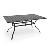 $184 Naruram Rectangular Metal Outdoor Dining Tabl