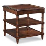 $1067 REGENCY TRAY TOP END TABLE WITH STORAGE